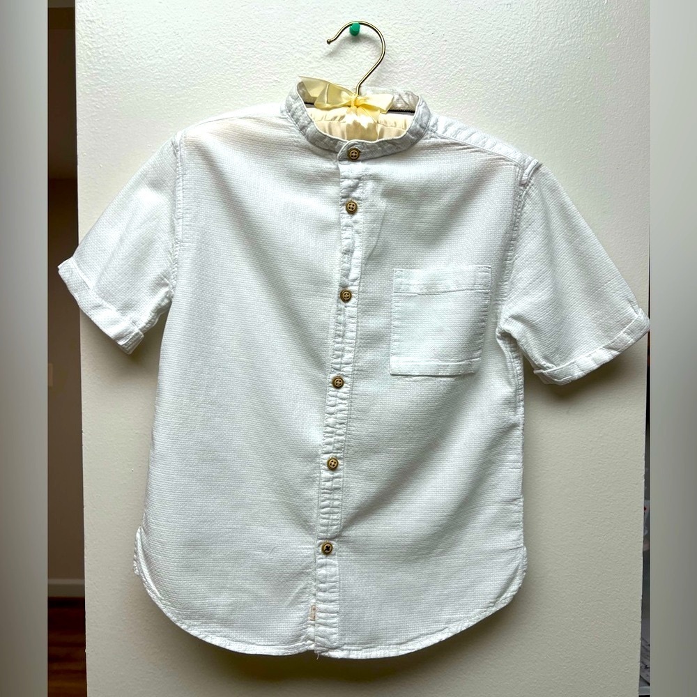 Zara Kids White Button Down Shirt